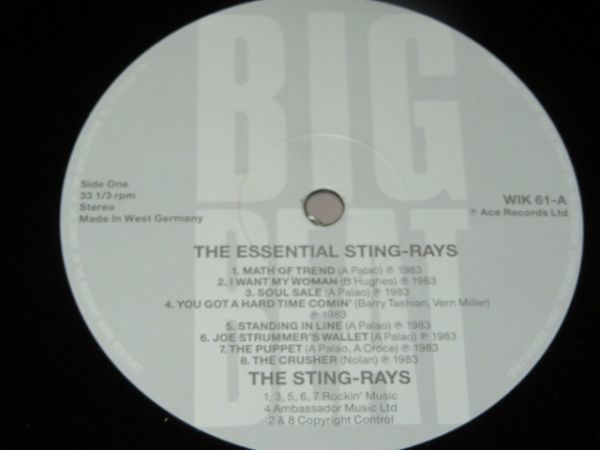  Germany record *\'The Essential (Early) Sting-Rays Recordings\' 1982 To 1985 / The * stay n gray z(The Sting-Rays)*LP / Garage Rock