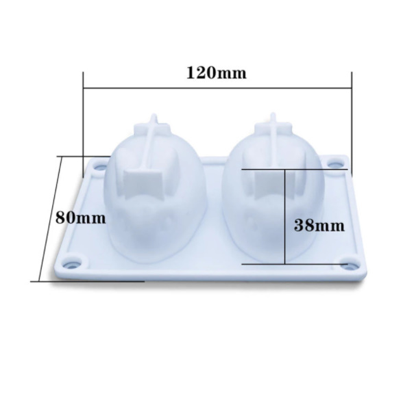 S-133 ☆かわいい♪ うさぎ シリコンモールド 3D イースターバニー型 高柔軟 ムース ゼリー アイスクリーム チョコレート 型 耐熱_画像4