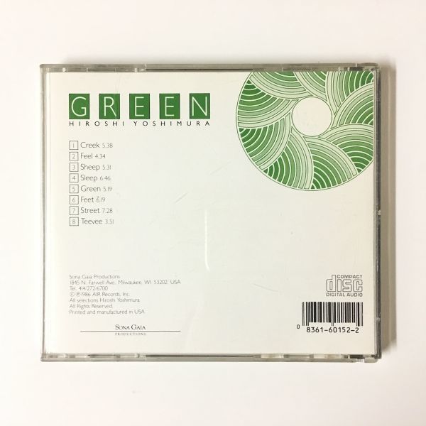 廃盤 86年USオリジナル】 HIROSHI YOSHIMURA 吉村弘 / GREEN 廃盤 86年USオリジナル】 HIROSHI YOSHIMURA 吉村弘 / GREEN