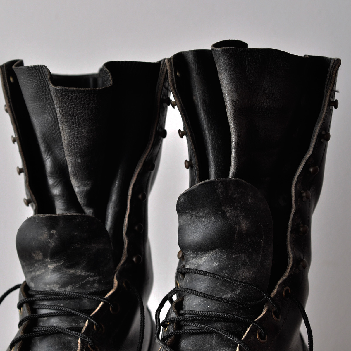 80s Nick's Boots Firefighter ブーツ US10 1/2 28.5cm 旧ロゴ USA製 黒 /ヴィンテージ ファイヤーファイター ホットショット 森林消防隊_画像8
