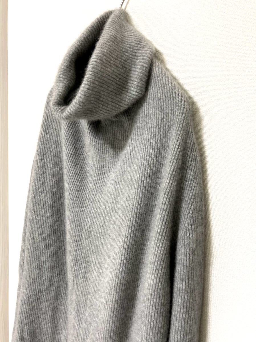 バトナー BATONER インナー カシミヤ グレー セーター タートルネック ...