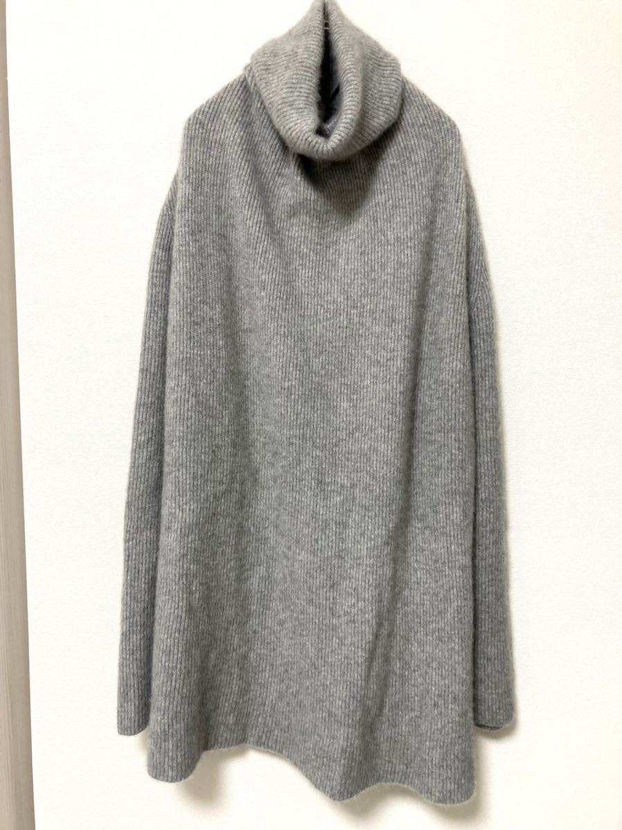 バトナー BATONER インナー カシミヤ グレー セーター タートルネック ...