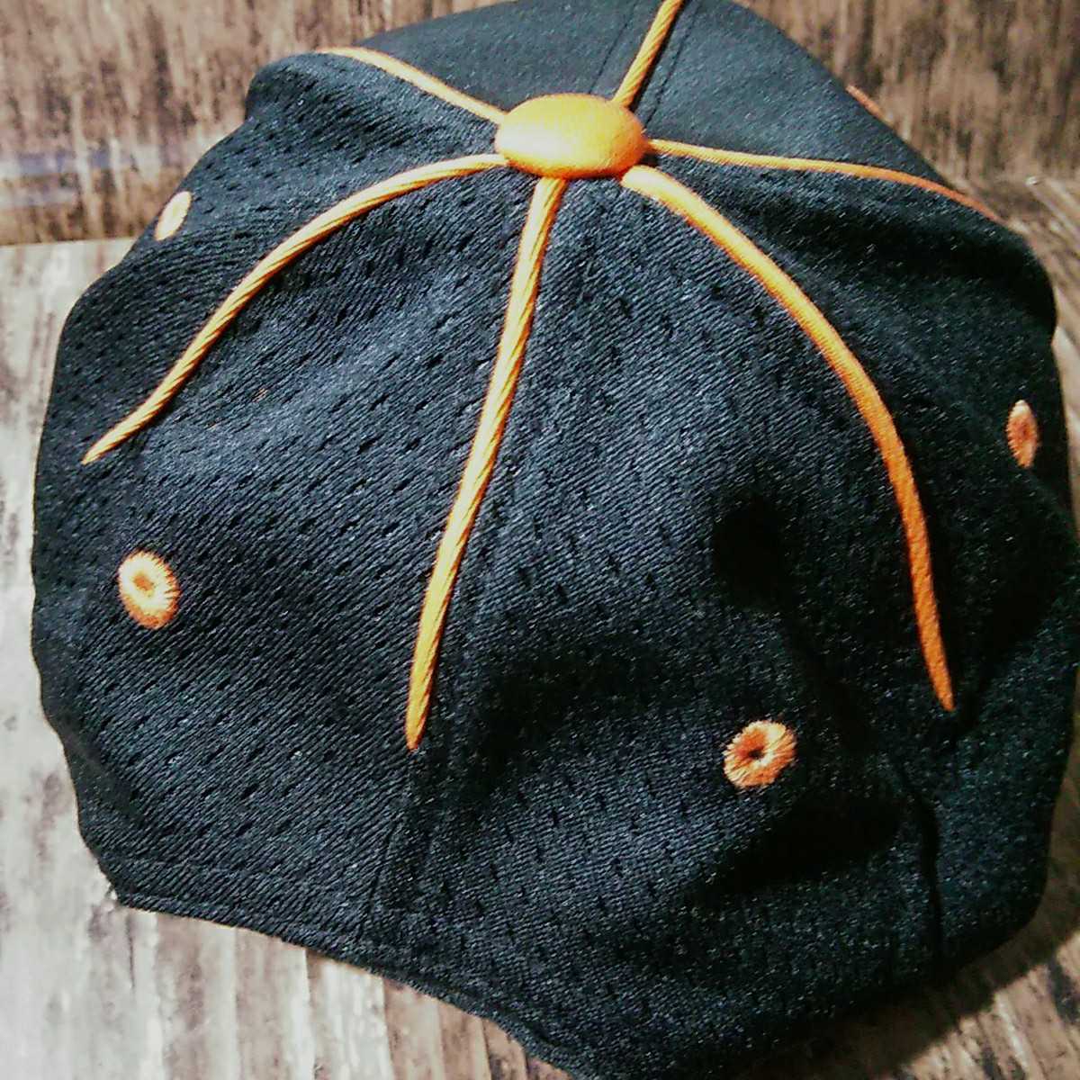 ● 日立建機 HITACHI メッシュ 帽子 キャップ 「ブラック×オレンジ」ユンボ 刺繍_画像7