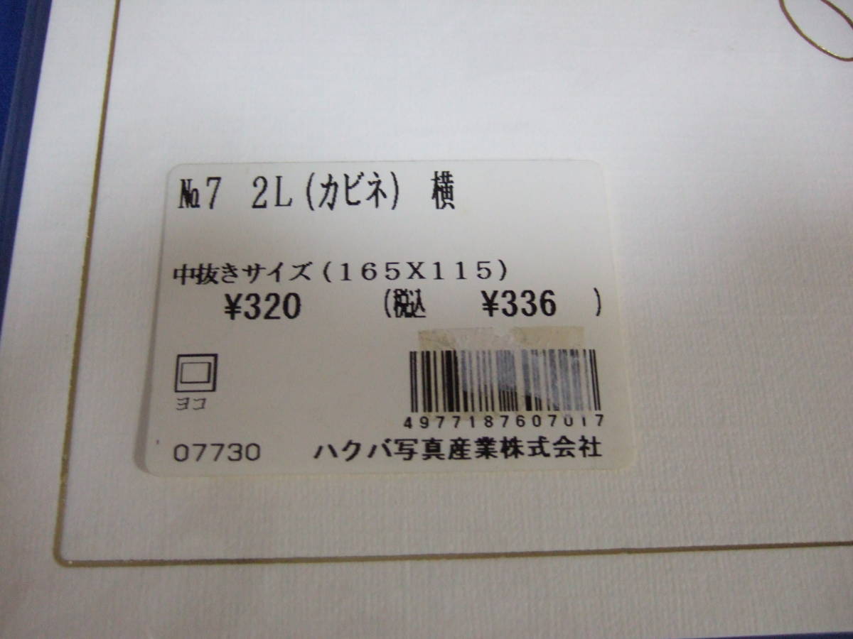 ハクバ　写真台紙（No.7) 　2L（カビネ）サイズ　1面（ヨコ）1個　処分価格_画像2