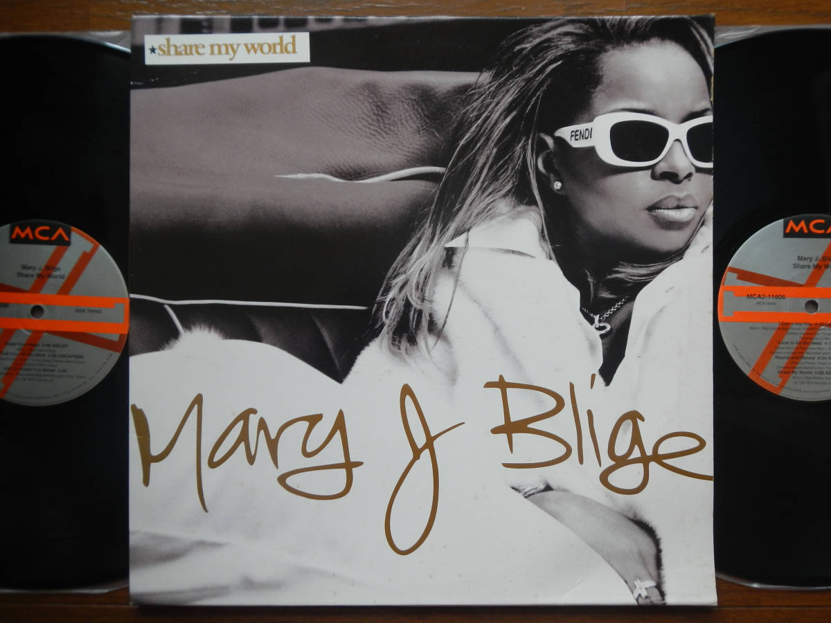 【LP】MARY J BLIGE(MCA2-11606米国MCA1997年2枚組SHARE MY WORLD/ROY AYERS/BABYFACE)