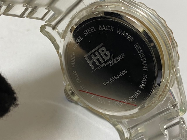 FHB　エフエッチビー Classic　F-000 プラスチック樹脂ベルト 展示未使用品