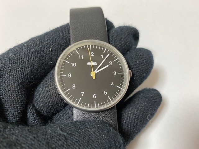 BRAUN ブラウン 腕時計 ブラック 革ベルト BNH0021BKBKG 展示品未使用
