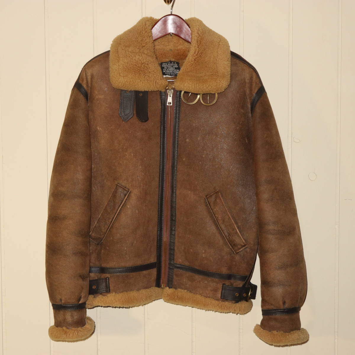 在庫僅少】 MADE IN USA US SHEEPSKIN INTERNATIONAL B-3 フライト