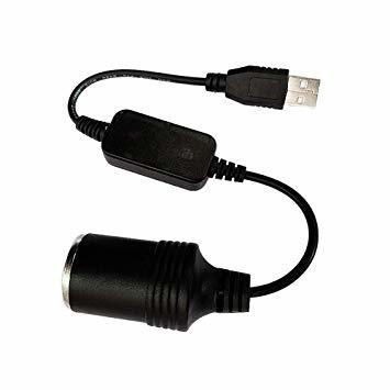 1個 シガレットライターソケット USBポート 12V 車用 メス変換アダプタコード usb シガーソケット 変換 車載充電器 _画像1