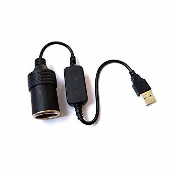 1個 シガレットライターソケット USBポート 12V 車用 メス変換アダプタコード usb シガーソケット 変換 車載充電器 _画像6