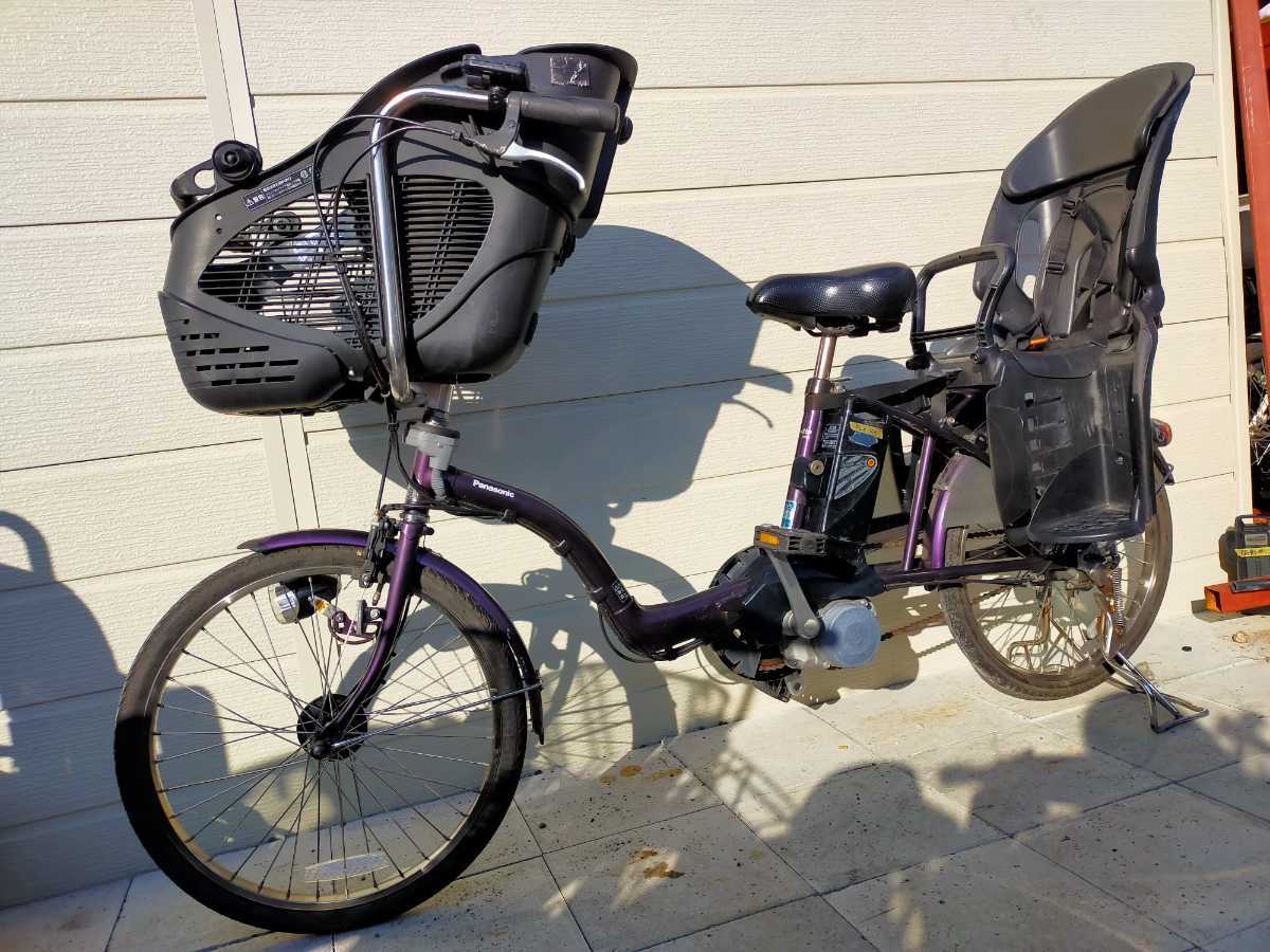  Panasonic Gyutto mini велосипед с электроприводом 20 дюймовый ENM035 2013 год салон 3 ступени переключение скоростей 8.0Ah аккумулятор * зарядное устройство подготовлен велосипед! 102803