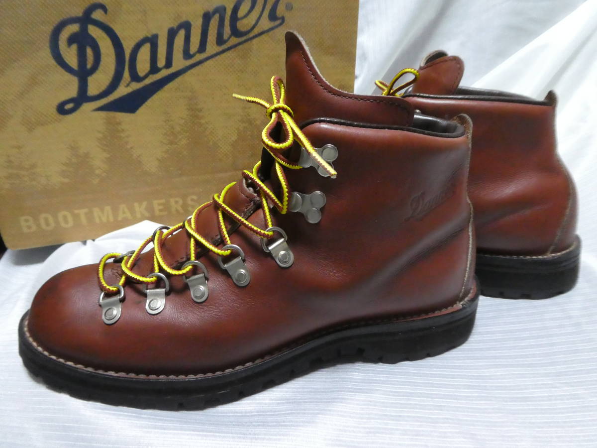 希少 美品 80s 90s ダナー マウンテンライトブラウン DANNER 3052 8.5EE MADE IN USA GORETEXシューレース新品旧ダナージャパン