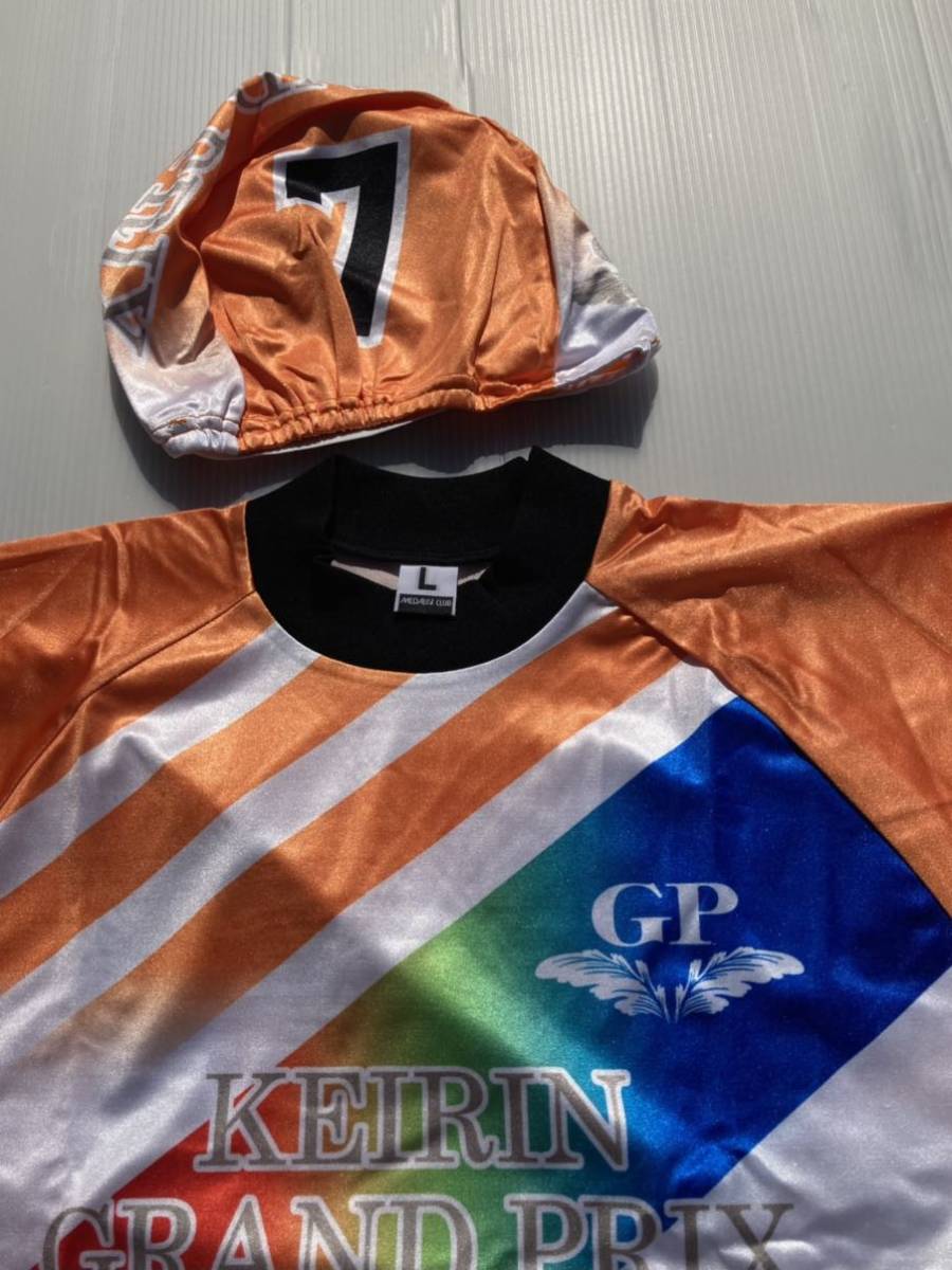 ..[ new goods unused ] bicycle race Grand Prix 2016 7 number car uniform Tachikawa GP orange L size MEDALISTCLUB Medalist Club Keirin.. rin jersey 