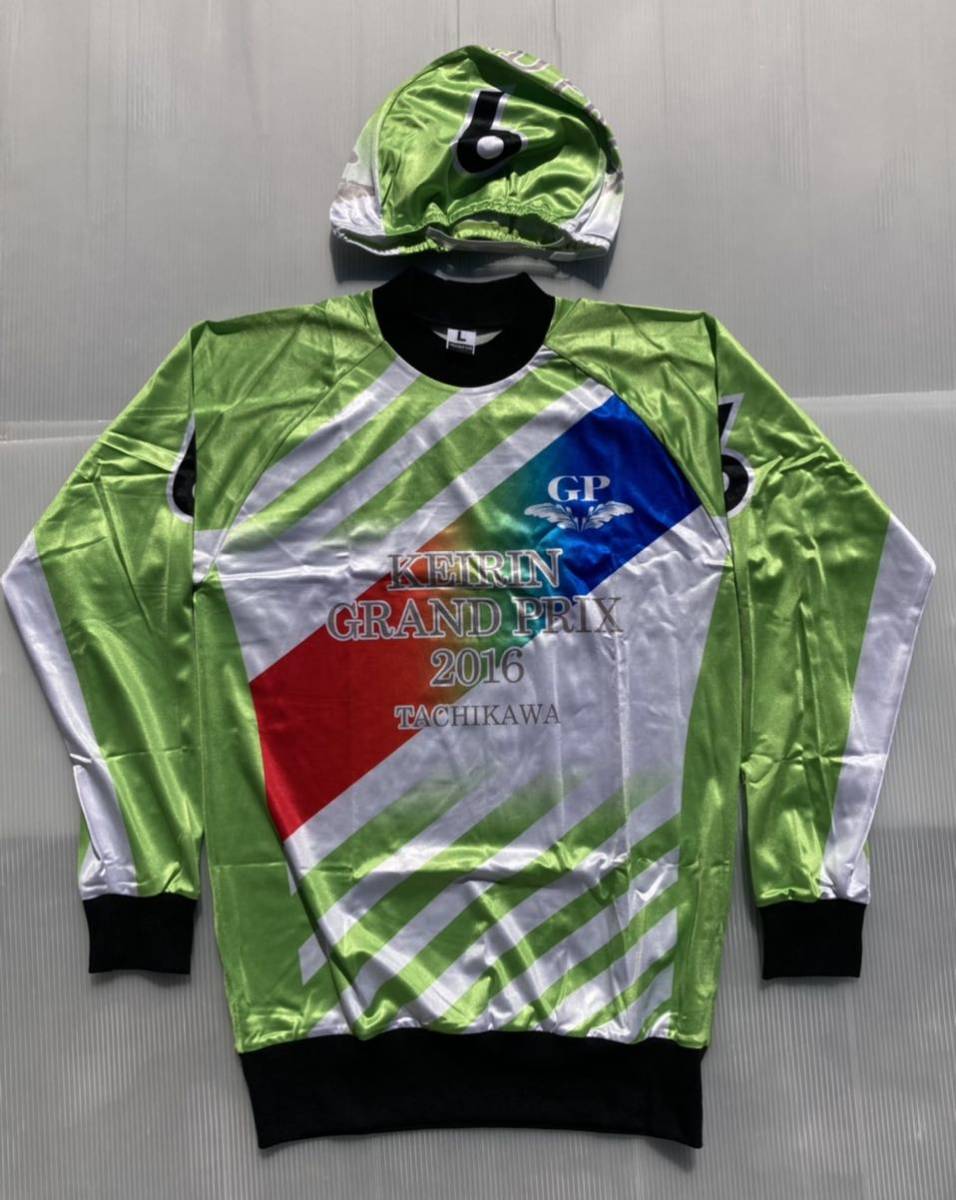 ..[ new goods unused ] bicycle race Grand Prix 2016 6 number car uniform Tachikawa GP green L size MEDALISTCLUB Medalist Club Keirin.. rin jersey 