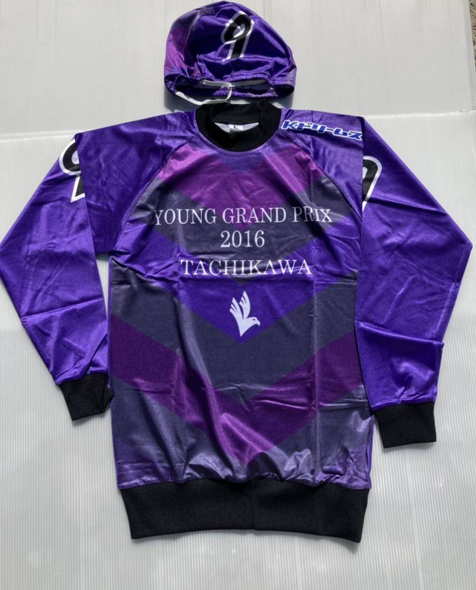 [ new goods unused ] bicycle race Young Grand Prix 2016 9 number car uniform Tachikawa YGP purple L size MEDALISTCLUB Medalist Club Keirin jersey 