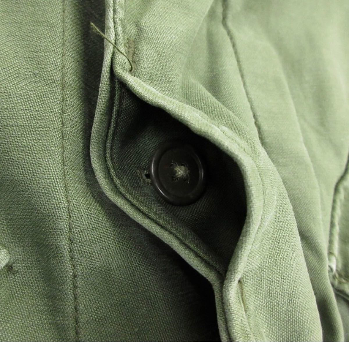 古着長袖ミリタリージャケット緑中古メンズアウター　 ビンテージ 米軍実物 フィールドジャケット