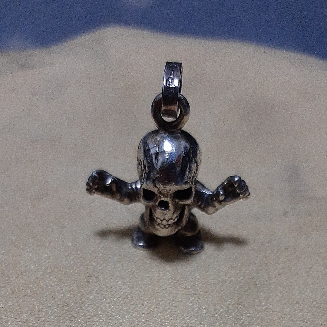 クロムハーツ CHROME HEARTS ハリス ハリスティータ ペンダント ヘッド トップ スカル ドクロ シルバー チェーン クロムハーツ CHROME HEARTS ハリス ハリスティータ ペンダント ヘッド トップ スカル ドクロ シルバー チェーン
