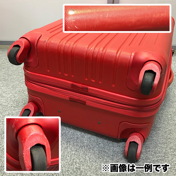 1円スタート!【 中古 】 スーツケース Mサイズ 60 cm 61L ~ 72L TSA ロック 旅行 キャリーケース ファスナー 軽量 拡張 容量アップ G_タイヤ周辺に摩耗があります
