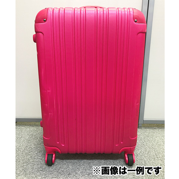 1円スタート!【 中古 】 スーツケース Mサイズ 60 cm 61L ~ 72L TSA ロック 旅行 キャリーケース ファスナー 軽量 拡張 容量アップ G_正面（一例）