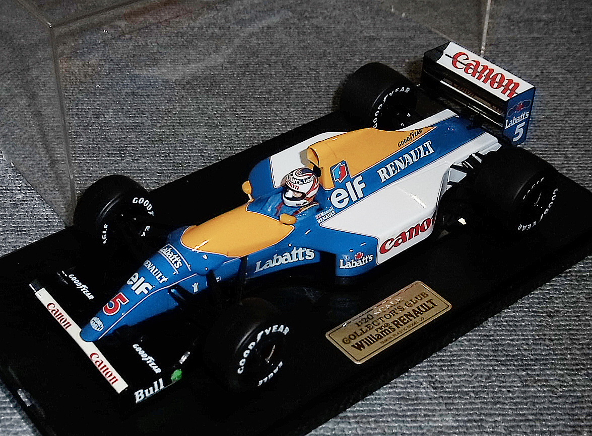  including carriage Tamiya 1/20ui rear mz Renault FW14B Mansell 1992 Tamiya collectors Club WILLIAMS RENAULT box have 