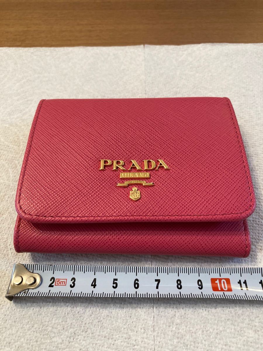 未使用品 PRADA 三つ折り財布 M753 デニム 219-