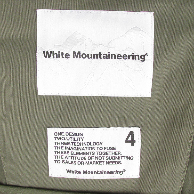 LSAKHJ17600 White Mountaineering ホワイトマウンテニアリング LAYERED MOUNTAIN PARKA マウンテンパーカー WM2171203 4 新品 オリーブ系_画像4