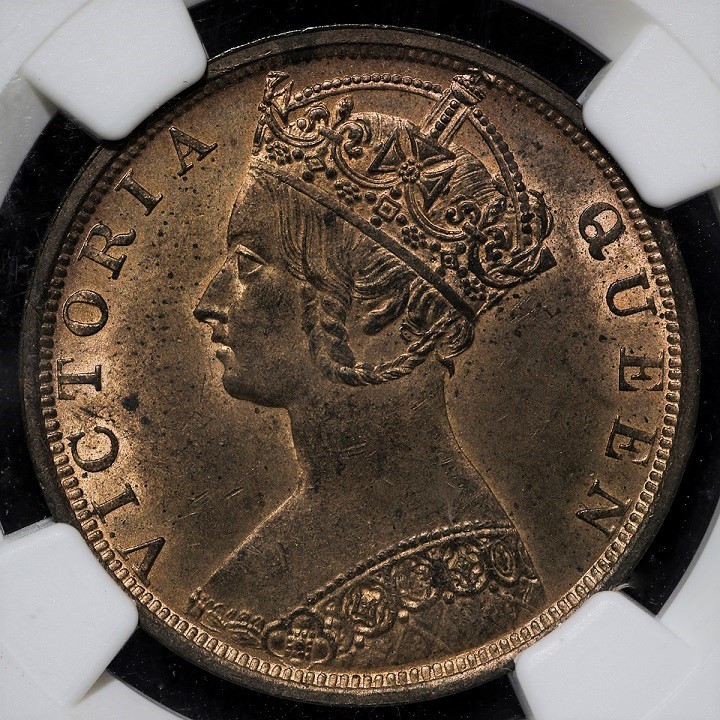 ヤフオク! - □□香港 1セント銅貨 1901年 VICTORIA ヴィ...