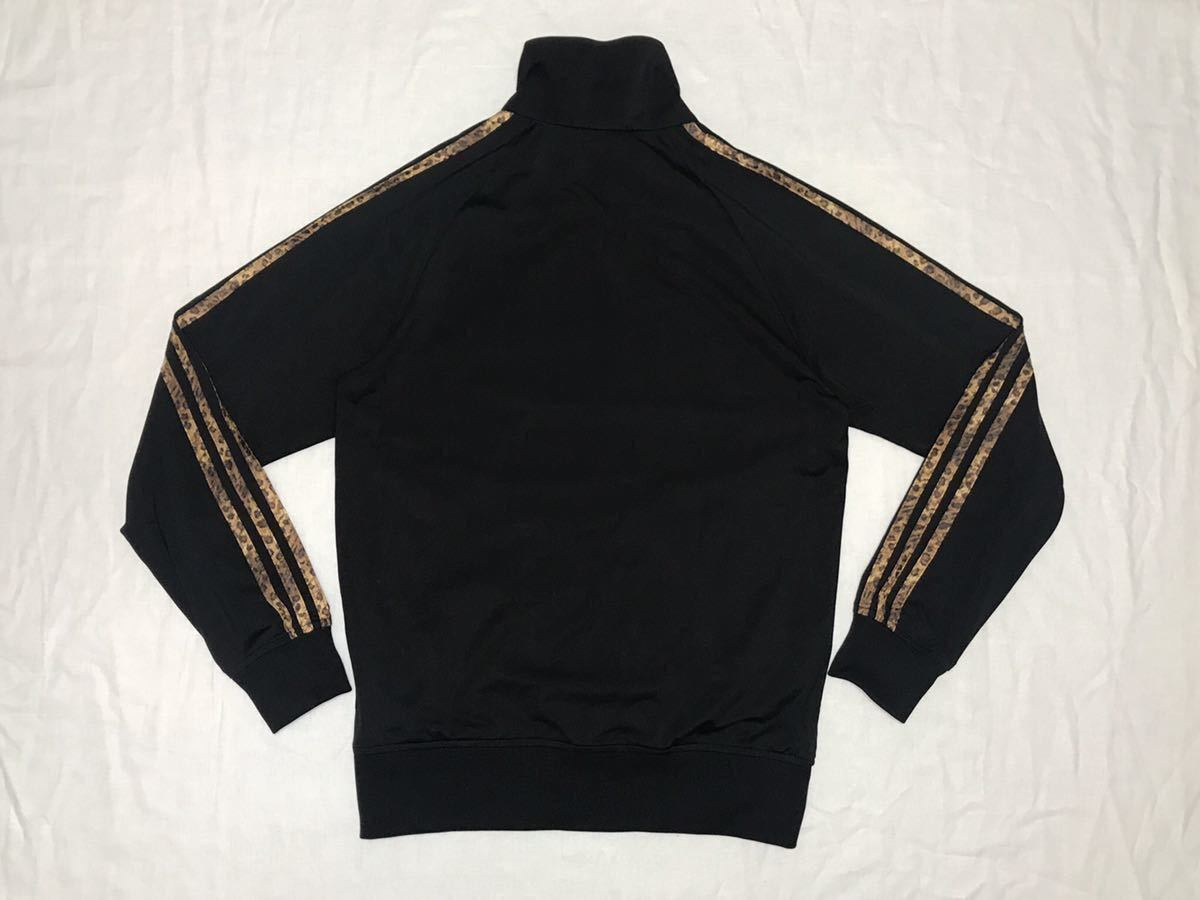 美品 adidas STY ANIMAL TT 黒×レオパード柄×金 トラックトップ 美品 adidas STY ANIMAL TT 黒×レオパード柄×金 トラックトップ