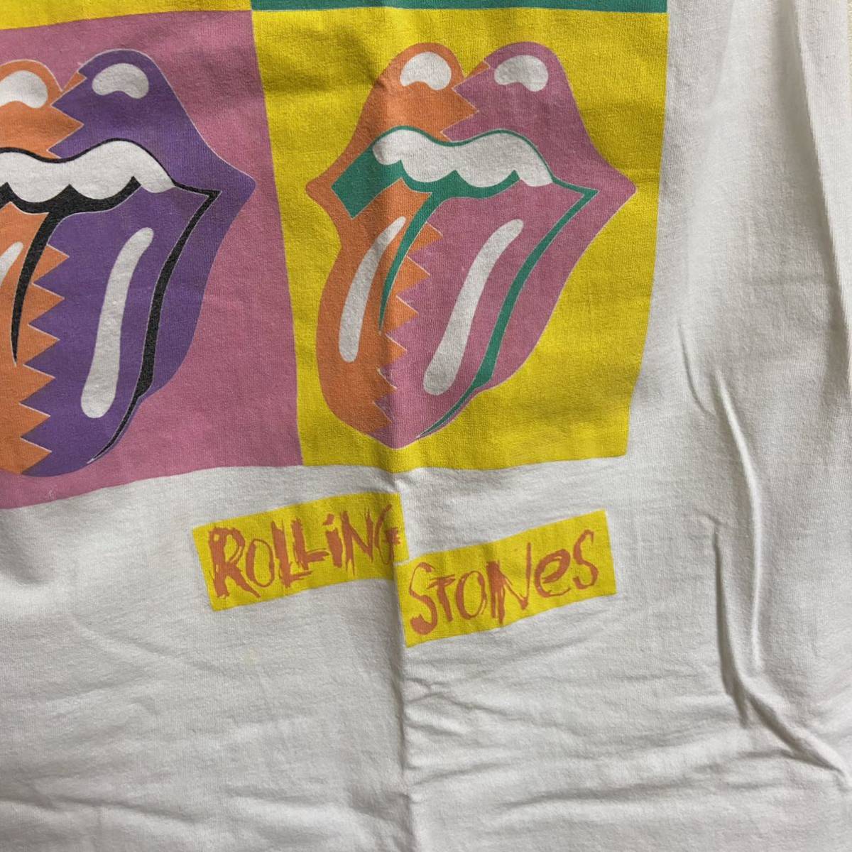 ローリングストーンズ 1990 urban jungle ツアーTシャツ ホワイト rolling stones