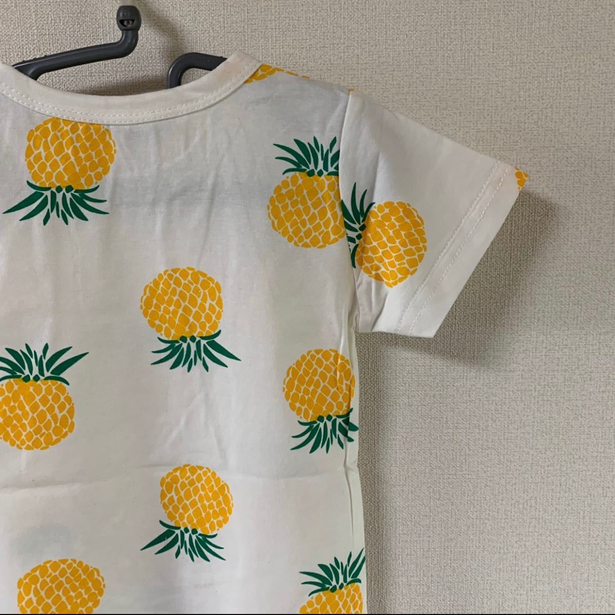 韓国 パイナップル柄  Tシャツ 緑色ボトムス セット 100 夏