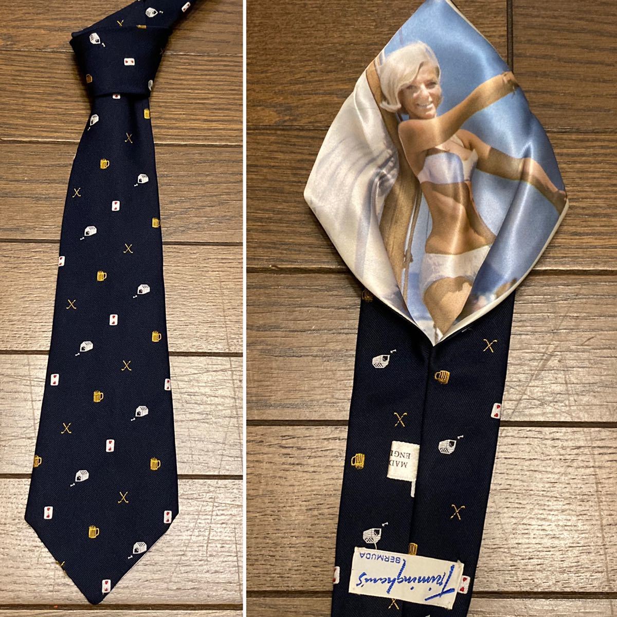 んのでご ヤフオク! - 50s vintage necktie ヴィンテージ ネクタイ 雪