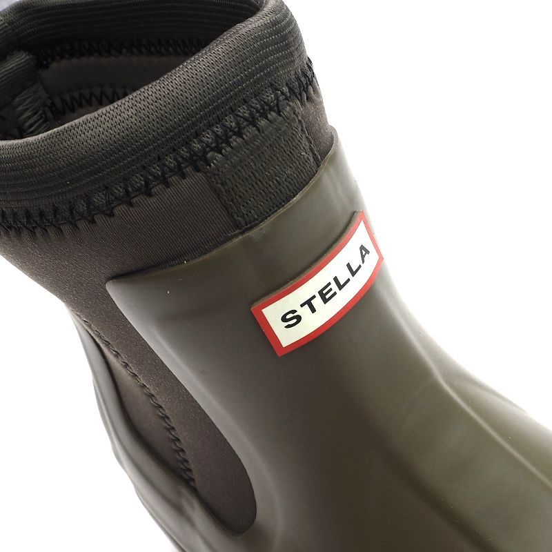 J02423 新品 STELLA McCARTNEY × HUNTER/ラバーブーツ 【サイズ:UK6