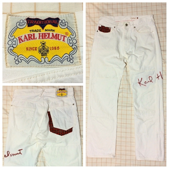 ☆ カールヘルム ※黄ばみあり サイズ M Karl Helmut ロゴ デザイン