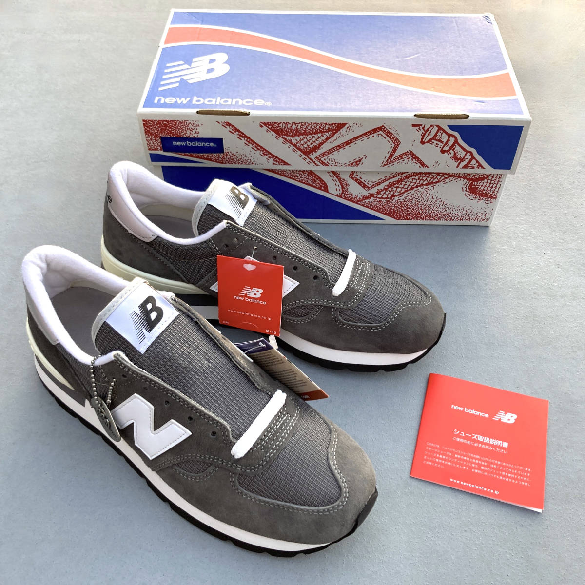 30th Anniversary Edition 990足限定 New Balance M990GRY USA製 US8.5 26.5cm 30周年記念 990V1 グレー アメリカ米国製 NB スニーカー