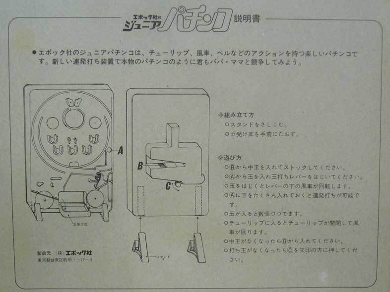 好きに エポック社/ディズニーパチンコ/バンビ/1973年産/外箱難有り その他