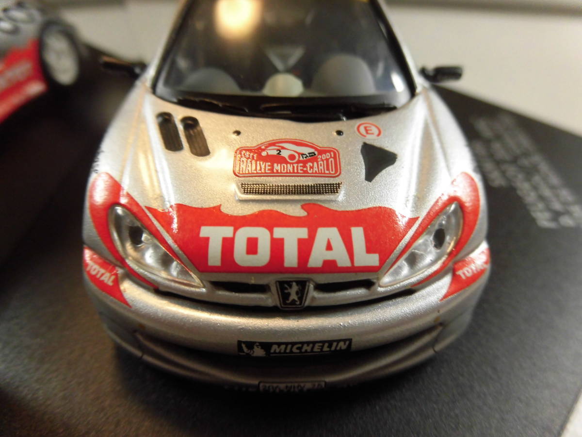  Peugeot 206WRCtitie*o- rio ru Monte Carlo * Rally 2001[SKID 1/43 minicar ]oli all 