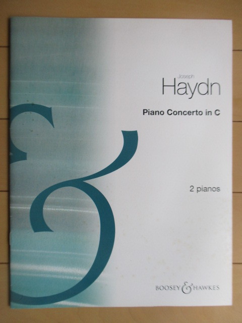 【洋書 楽譜】Joseph Haydn　Piano Concerto in C　2Pianos　BOOSEY & HAWKES /フランツ・ヨーゼフ・ハイドン/協奏曲/2つのピアノ_画像1