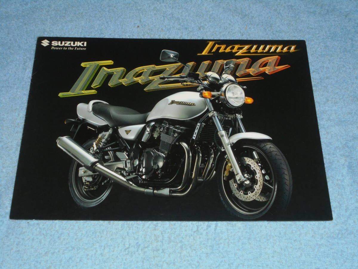 *1998 year ^GK7BA Suzuki Inazuma 400 bike catalog ^SUZUKI INAZUMA 400 K717 oil cooling 4 cycle 4 cylinder DOHC 4 valve(bulb) 399cc^ motorcycle 