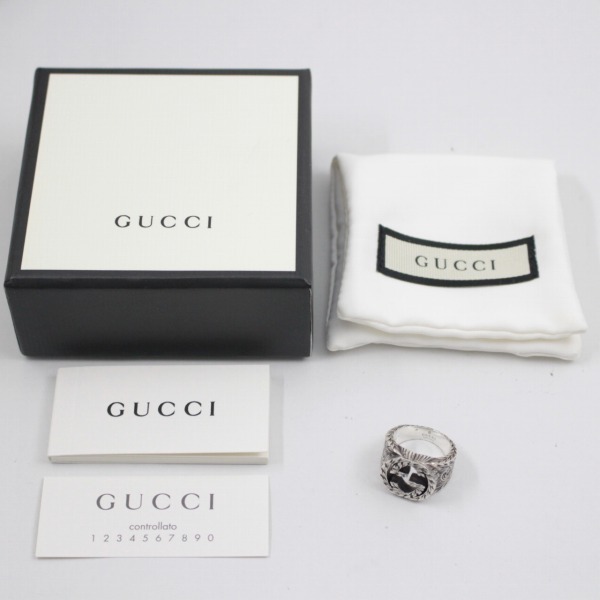 GUCCI グッチ インターロッキングG エングレービング リング 指輪