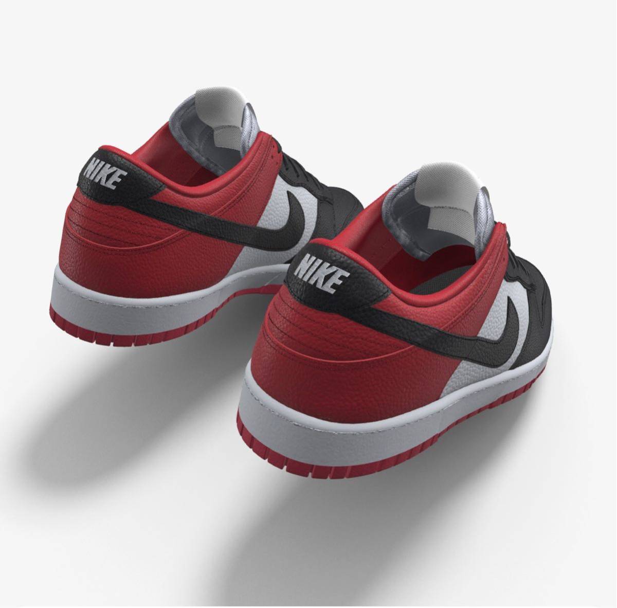 28.5cm nike dunk low by you black Toe Chicago Toe_画像2
