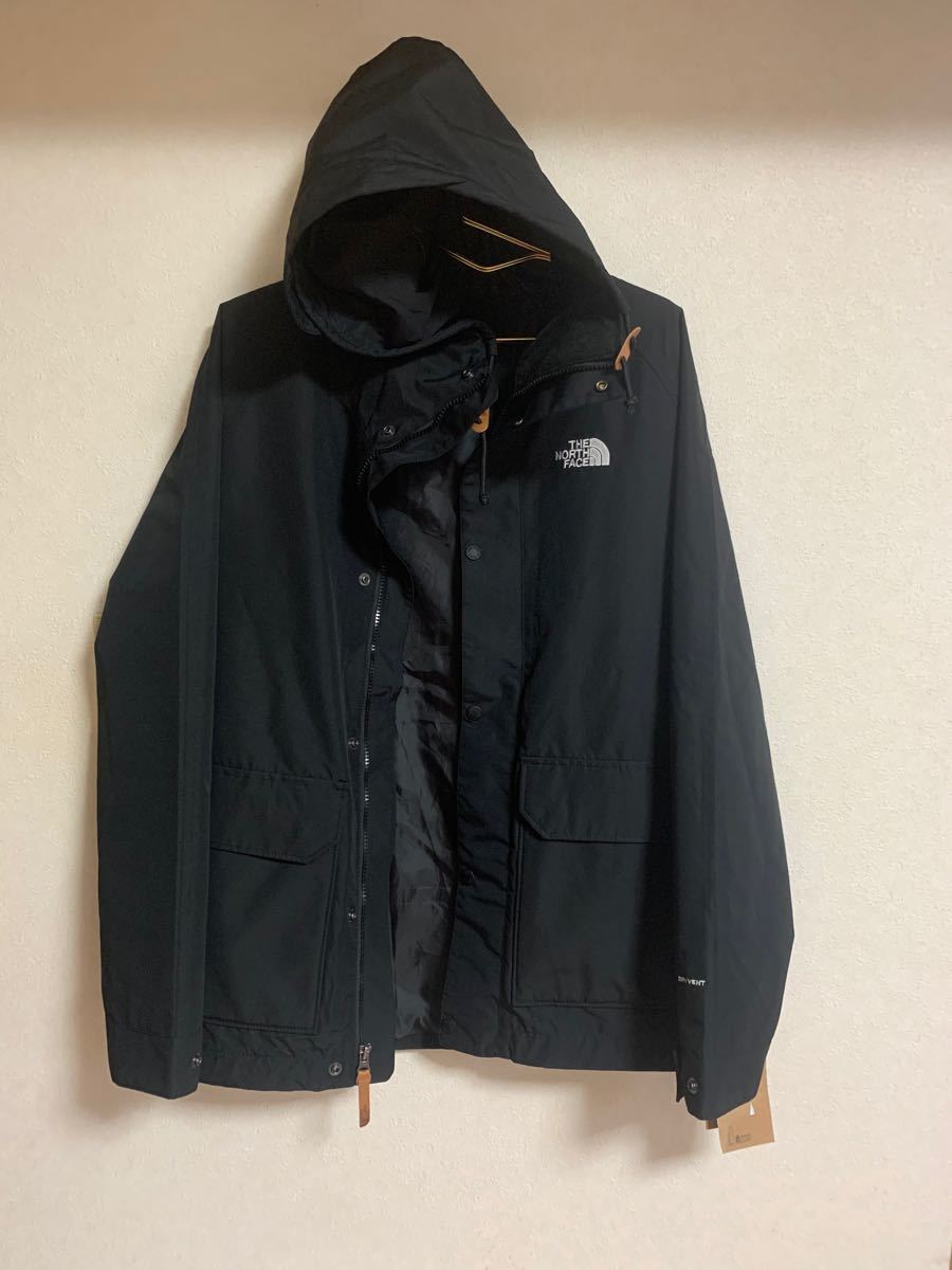 ザノースフェイスドットショットTHE NORTH FACE 定番 ナイロンパーカー ブラック 新品　 ナイロンジャケット Lサイズ