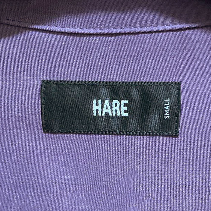 即決◇HARE オープンカラーシャツ 開襟シャツ 長袖 ハレ パープル 紫