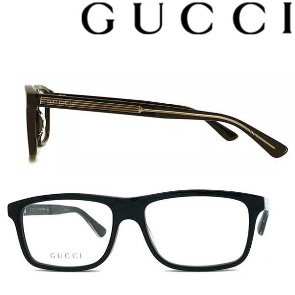 GUCCI グッチ ブラック メガネフレーム ブランド 眼鏡 GUC-GG-0384O