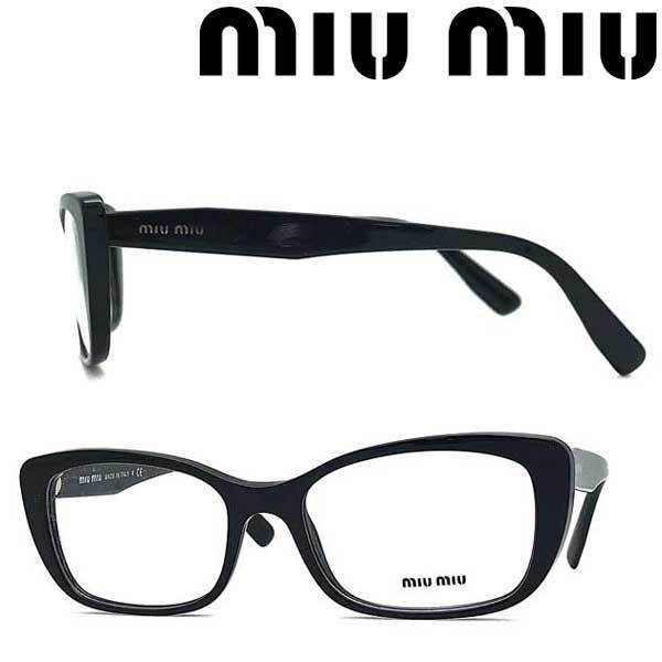 miu miu ミュウミュウ メガネフレーム ブランド ブラック 眼鏡 0MU