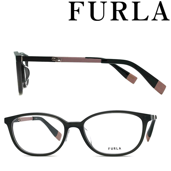 ファッションデザイナー FURLA フルラ VFU-527J-09HP 眼鏡 クリアブラック ブランド メガネフレーム その他