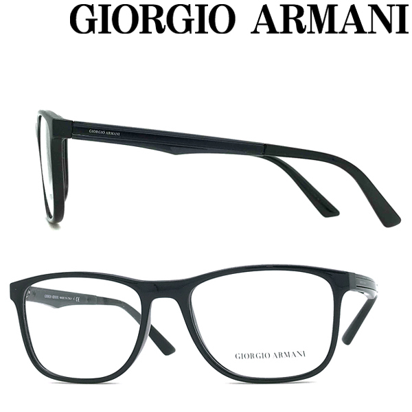 特売新入荷特価 GIORGIO ARMANI ジョルジオアルマーニ ブランド メガネフレーム ブラック 眼鏡 ARM-GA-7187-5001  ファッション