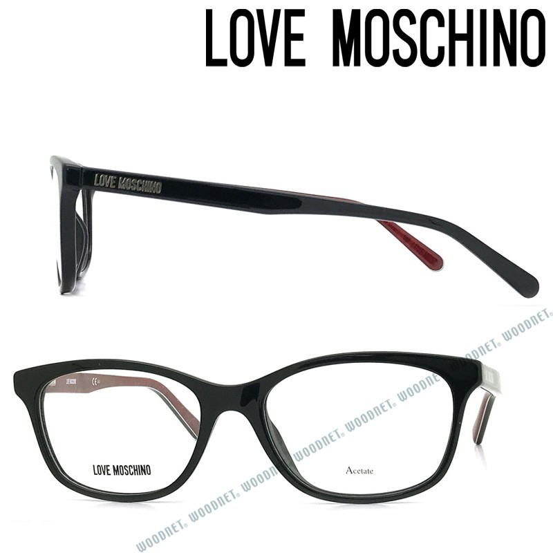 【半額】 LOVE MOSCHINO　ラブモスキーノ メガネフレーム ブランド ブラック MOL-507-807 その他
