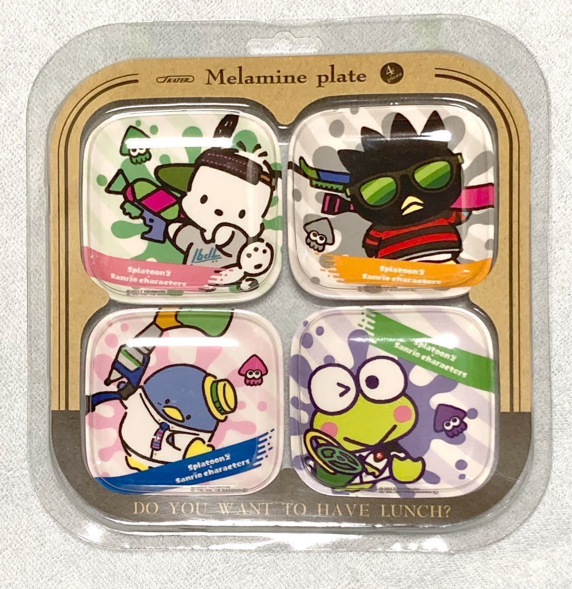 スプラトゥーン2 × サンリオ「 メラミンミニプレート 2セット スプラトゥーン2 × サンリオ「 メラミンミニプレート 2セット