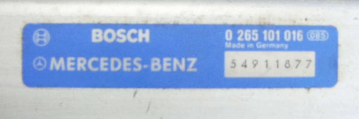 ベンツ OEM ABS コントロール ユニット モジュール W126 W124 R107 C107 W116 W201 etc. 0 265 101 016 ドイツ製 テスト済_画像2