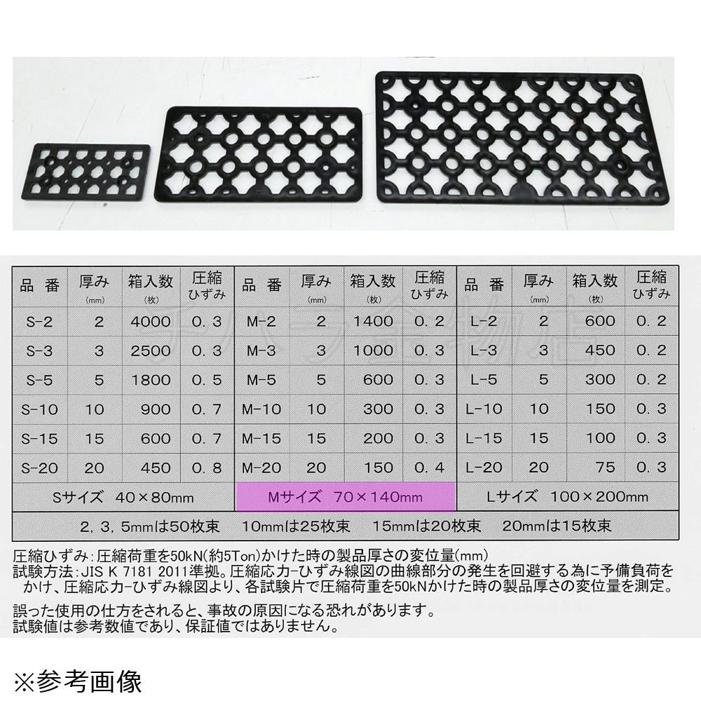 調整プレート レベルスペーサー M-20 1箱(150枚入) 調整プレート レベルスペーサー M-20 1箱(150枚入)